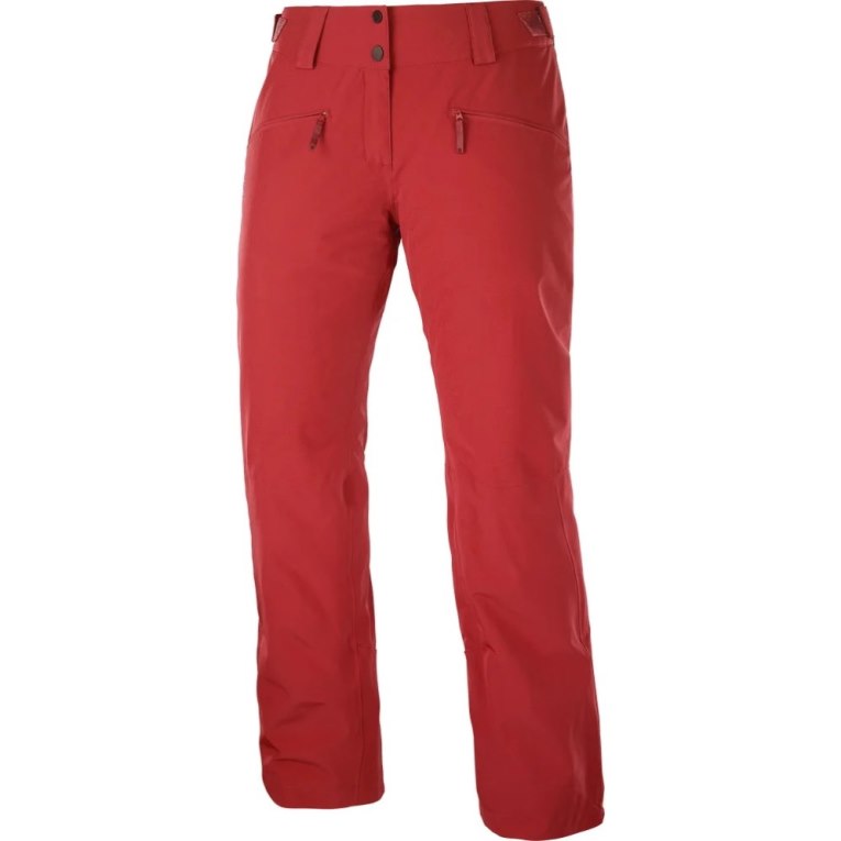 Pantalones De Esquí Salomon Edge Mujer Rojos | MX NKFR185